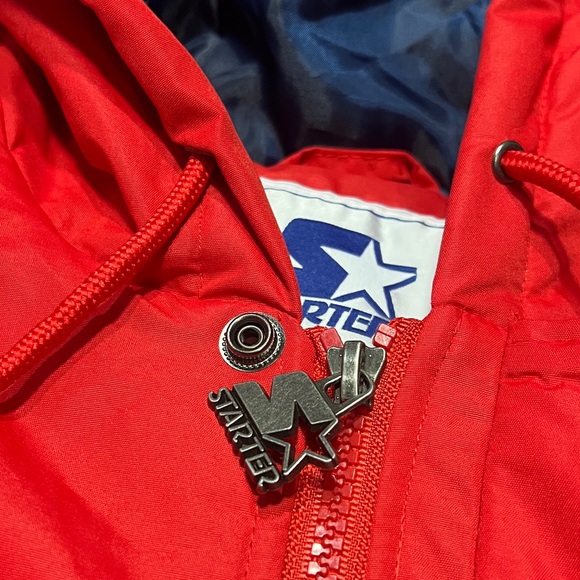 St. John's Red Storm Starter G III Sports New Coat Puffy Hoodie Jacket Mens - Picture 3 of 16